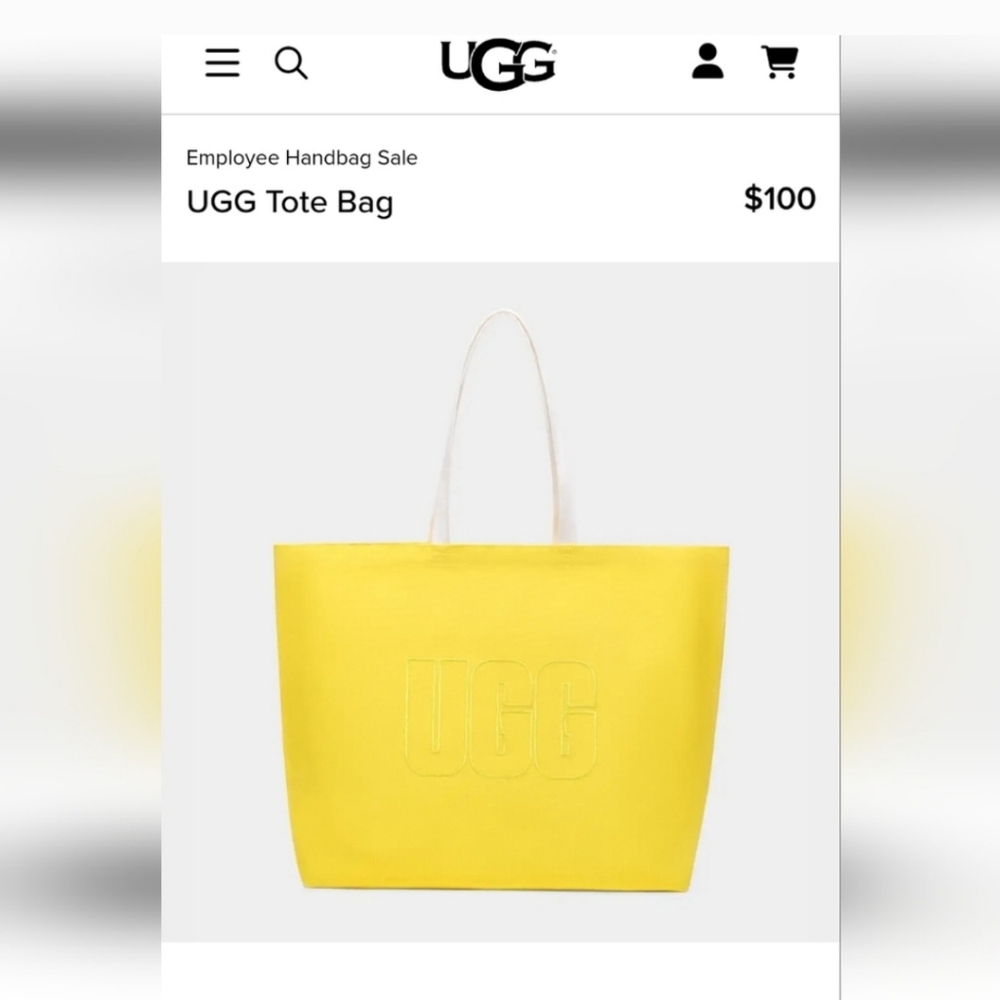 New Canvas Ugg Tote - Picture 2 of 2